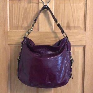 Coach Purple Patent Leather Purse